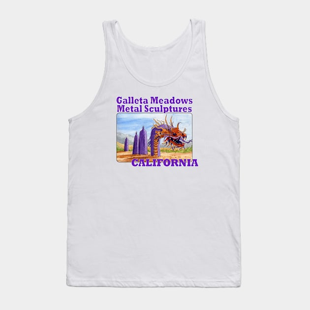 Galleta Meadows Metal Sculptures, California Tank Top by MMcBuck